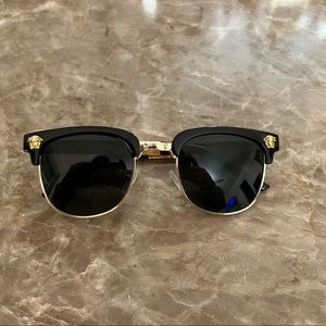 Black Gold Trim Sunglasses